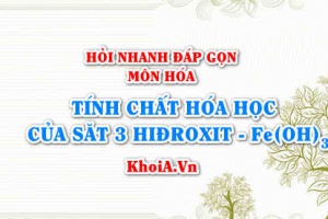 Tính chất hóa học của Sắt 3 Hiđroxit: Fe(OH)3? Hỏi nhanh đáp gọn môn Hóa